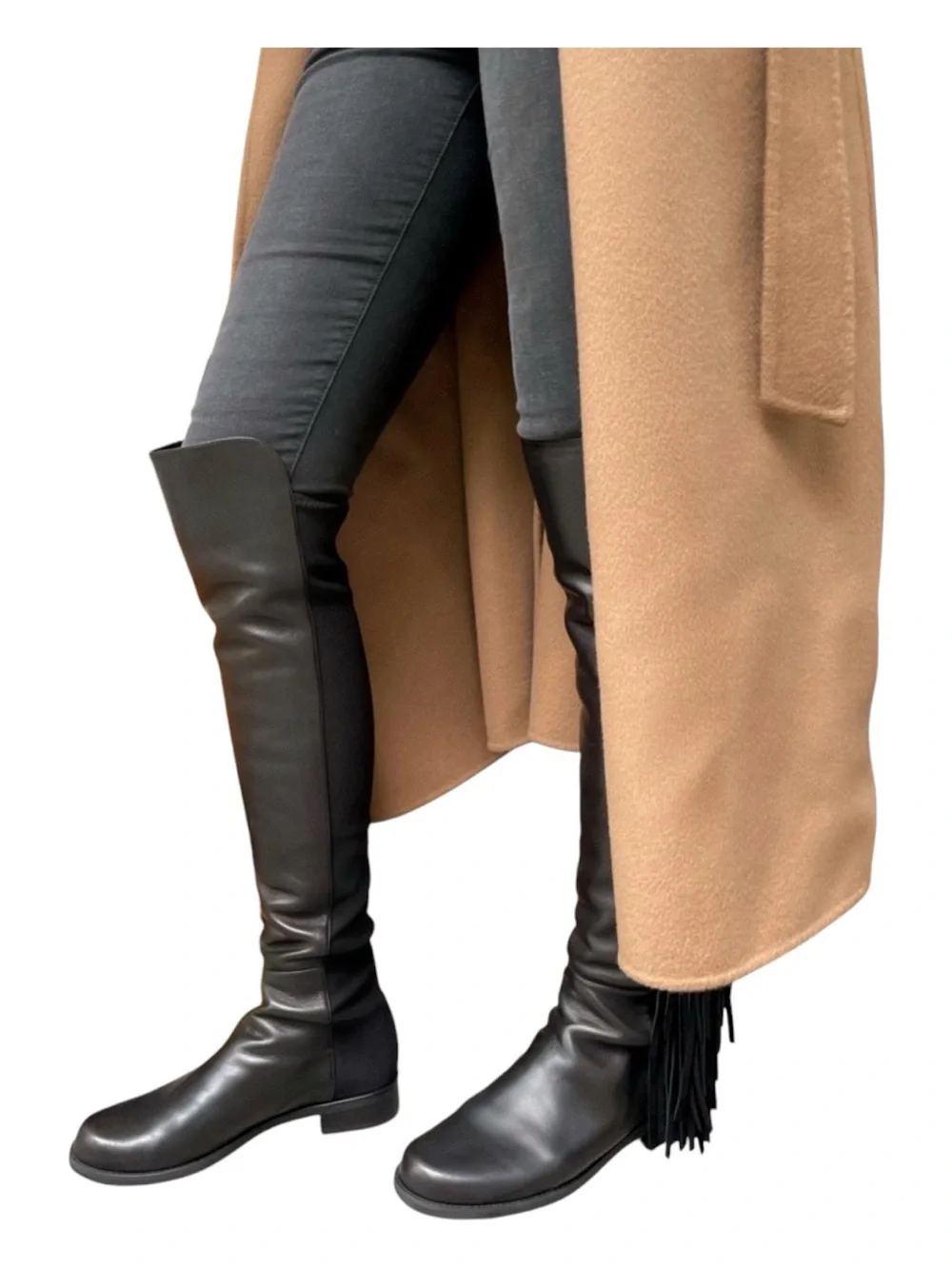 STUART WEITZMAN 5050 Mane Fringe Over-the-Knee Boots